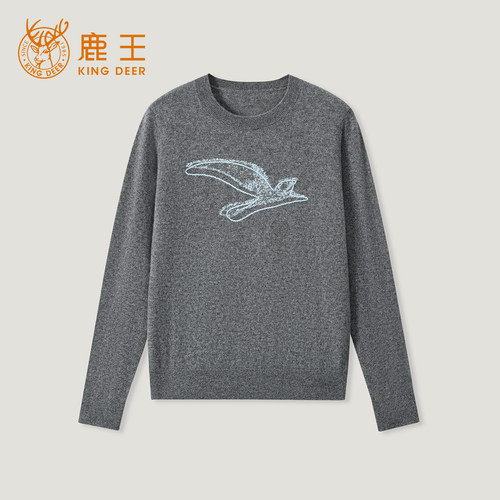 【小李不讲李呀】King Deer/鹿王“绒易近人”百搭羊绒衫L805580