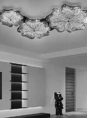 Italian minimalist all copper ceiling light Light luxury