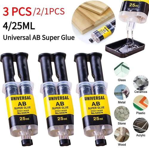 1-3 Pcs Epoxy Resin Strong Glue Practical Plastic Wood Stro