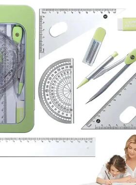 Protractor And Compass Set Student Geometry Math Set Draftin