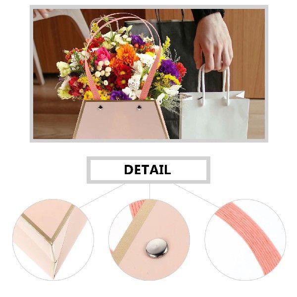 4 Pcs Flower Gift Bags Paper Bouquet Packaging Small Plant