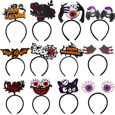 Halloween hairpin headband Pumpkin ghost net headband