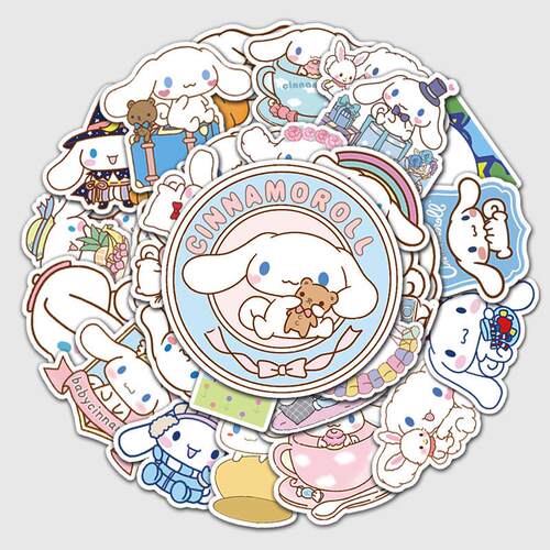 10/50/100pcs Sanrio Cartoon Cinnamoroll Dog Stickers For Lap
