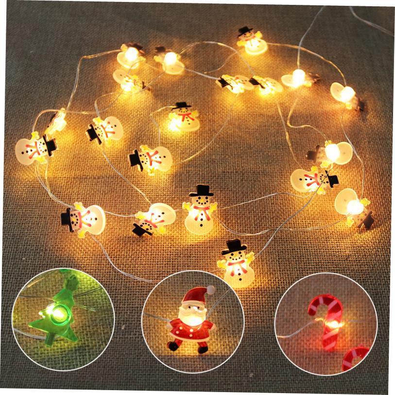 New LED Christmas Lights String Deer Head Decorative Lantern