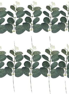 10pcs 12” Eucalyptus Leaves Bunch Branch Artificial