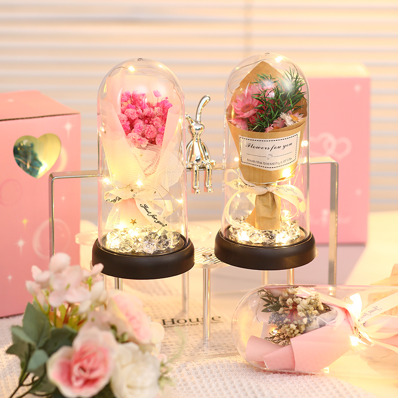 永生满天星干花束生日礼物送女友