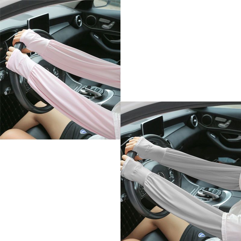 Sunscreen Ice sleeve female summer Thin money easy Butler's meat ultraviolet-proof outdoors Riding drive a car Ice silk Sunscreen Arm cuff