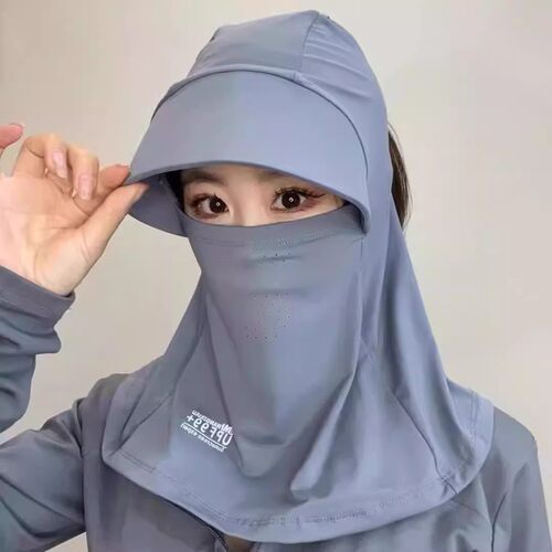 全脸遮阳帽子女夏季防晒帽防紫外线户外骑行护颈面罩太阳帽男女款