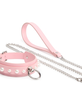 甜酷辣妹双层珍珠金属choker项圈