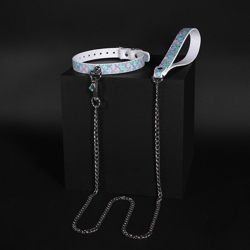 美人鱼鳞片尾戒项圈choker 甜妹少女心choker 梦幻锁骨链颈饰
