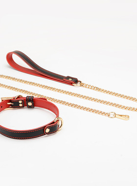 皮质可刻字情侣项圈高端