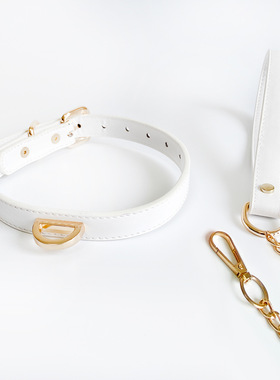 时尚经典皮革铃铛锁骨链