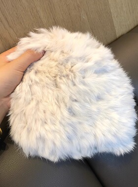 帽子渔夫帽女兔毛秋冬季