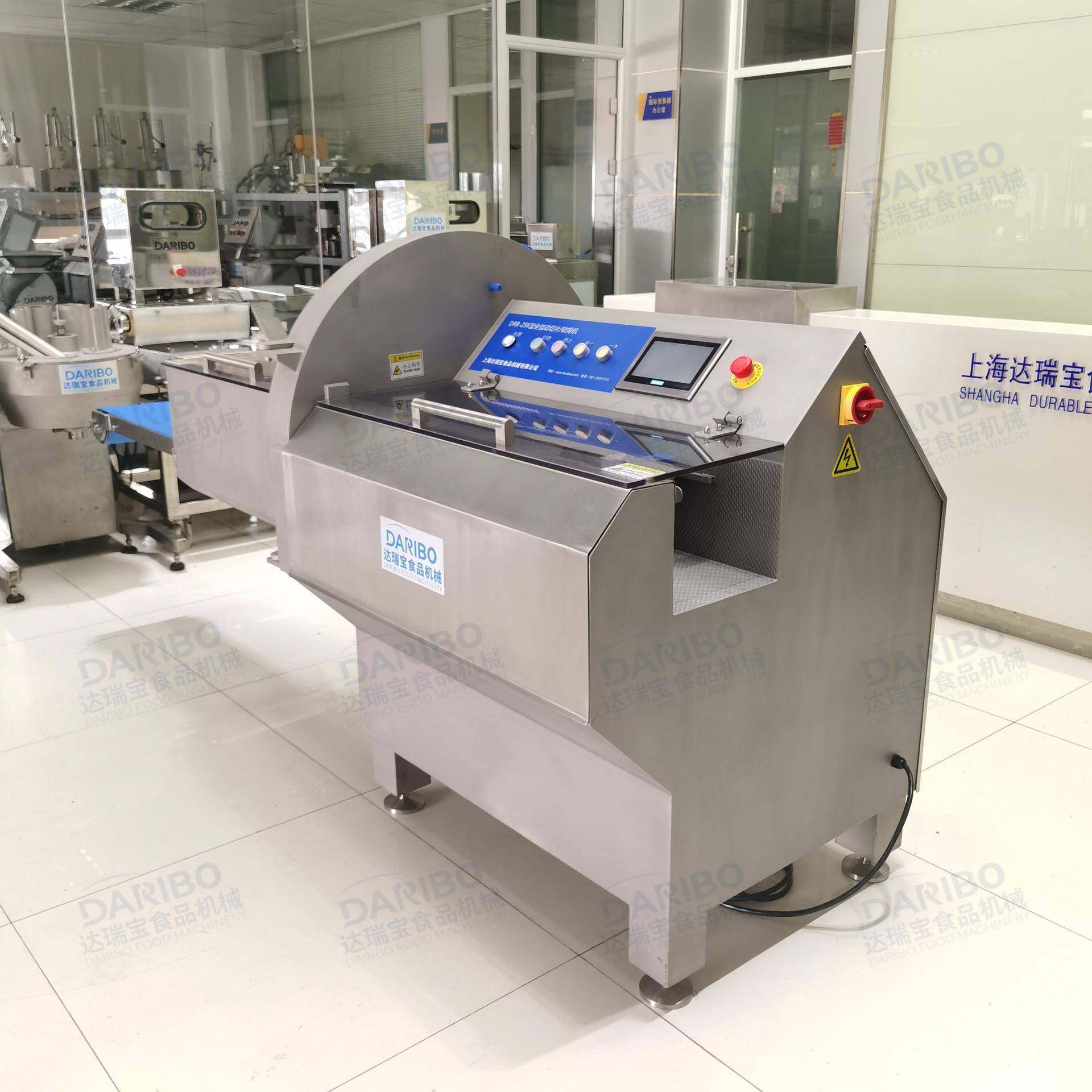 lDRB-25K带输送带砍排机 烤肉店肥牛切薄片机 冻牛排切块机