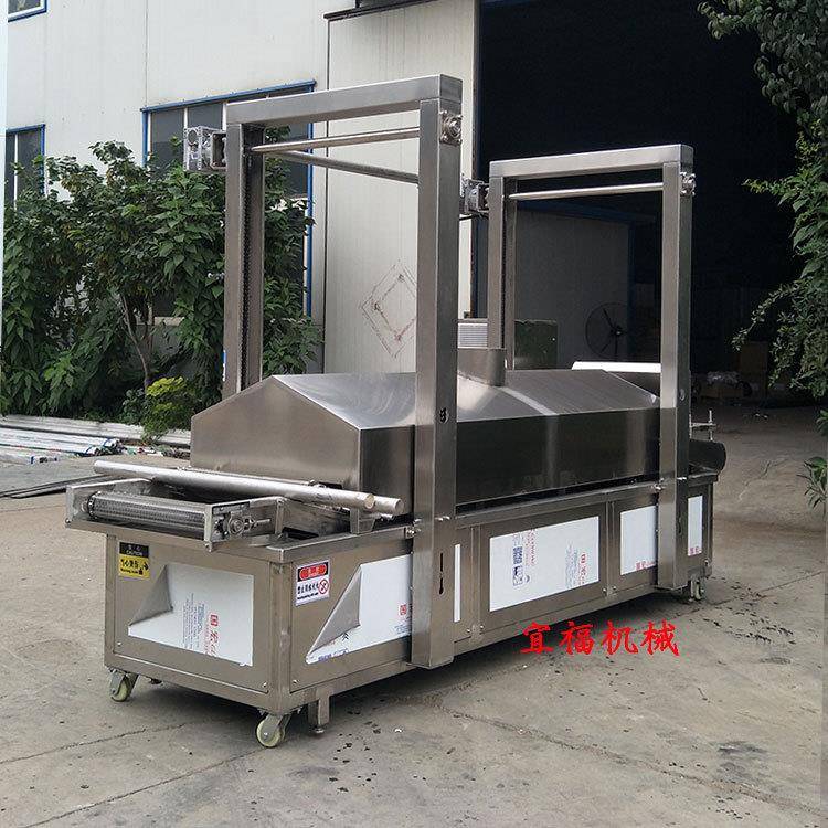 全自动油炸机品牌 宜福脆皮机油炸机器设备价格 支持定制