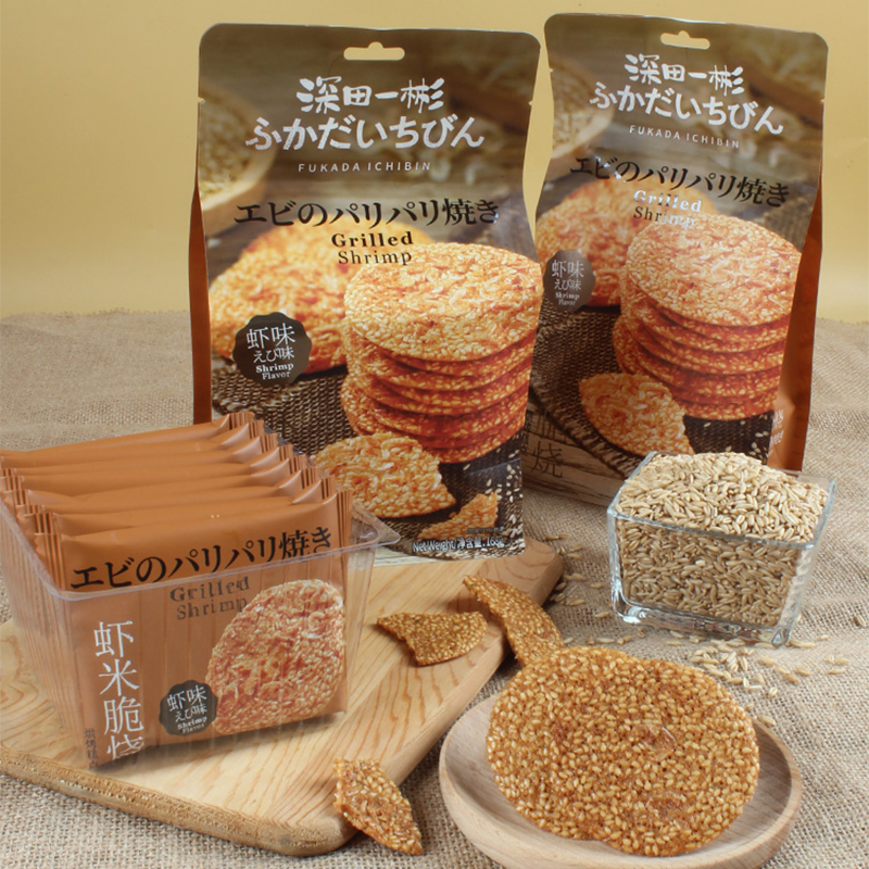 深田一彬虾米脆虾皮饼干独立包装