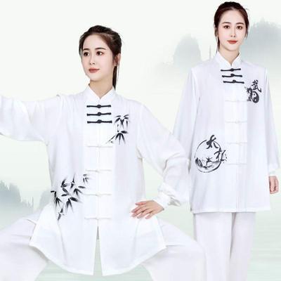 新款太极服传统武术练功服太极拳武术演出服比赛竞赛八段锦服装休