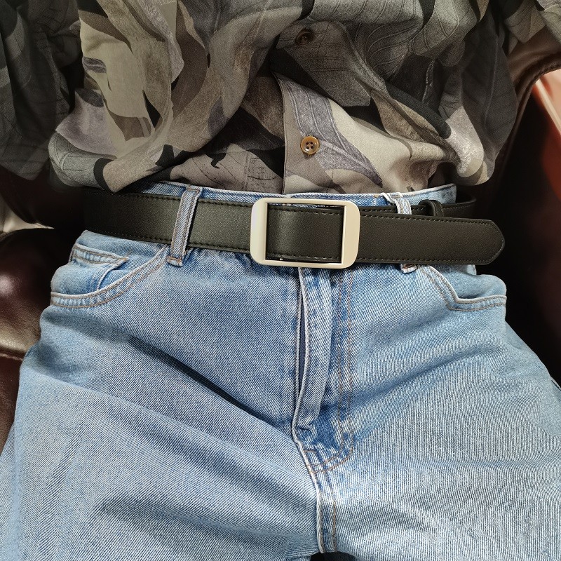 意尔康买!韩版百搭无孔男士装饰腰带牛仔裤带夏季凹造型随意抽拉