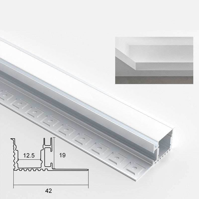 极窄洗墙灯天花双眼皮灯家装led条形线性反光回光灯槽无主灯设计