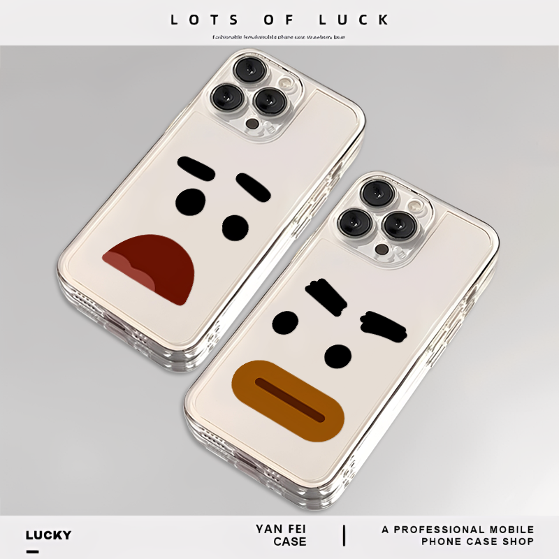 搞怪表情适用opporeno13手机壳12/11透明rone10/9/8/7新款op小众findx8spro情侣vivox200promini/s20/s19趣味