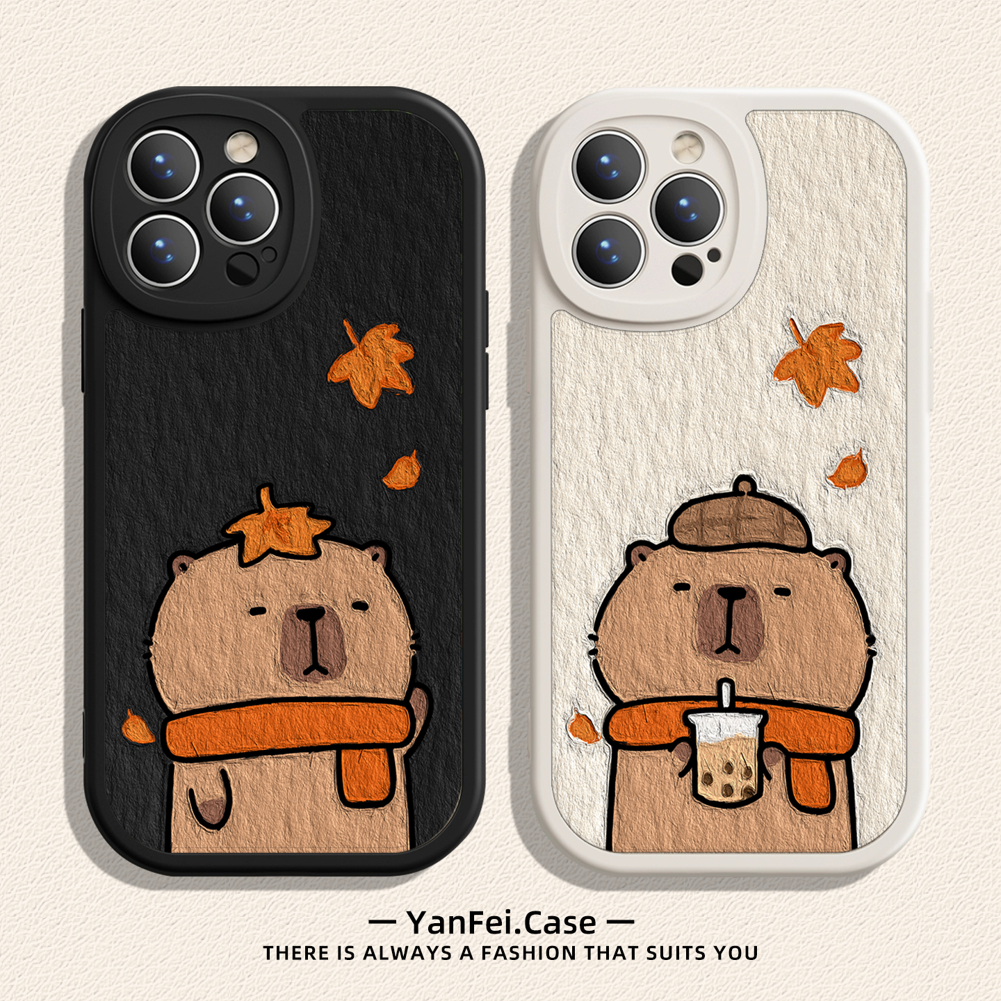 秋冬水豚适用苹果15手机壳iphone13小米14华为pura80情侣mate70pro新款17pro红米k80至尊版k90卡皮巴拉16小众,3C数码配件,手机保护套/壳,淘宝优惠券,粉丝福利购,淘宝优惠卷