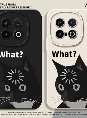 what黑猫适用iqoo13手机壳12硅胶neo10pro一加13t/ace5搞怪3v趣味11搞笑z10turbo新款6情侣neo9小众oneplus15