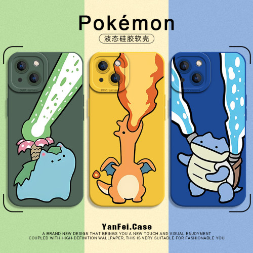 适用苹果15手机壳iphone13promax新款12宝可梦14pro神奇宝贝16硅胶mate70喷火龙华为mate80pro小米17红米k90