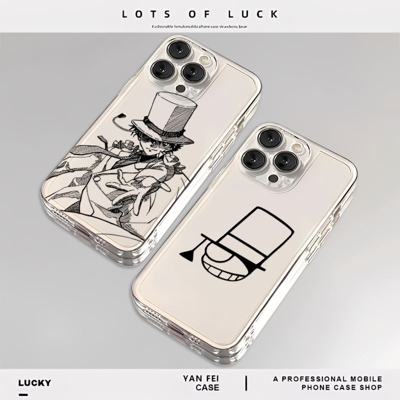 怪盗基德适用苹果15手机壳iphone14pro名侦探柯南12小米14动漫13promax透明16黑羽快斗17套k80华为pura70周边