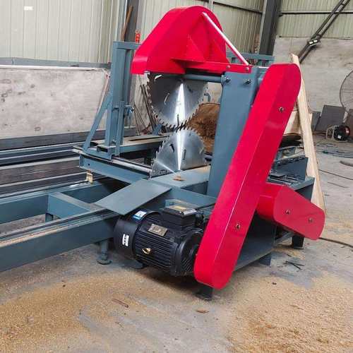 木工圆木开板圆盘锯柴油机圆木推台锯自动往返圆木推台锯