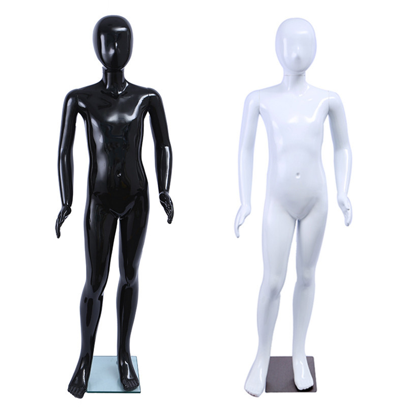 大孩子假人模特140cm 亮光喷漆塑料模特高档服装店用橱窗展示道具