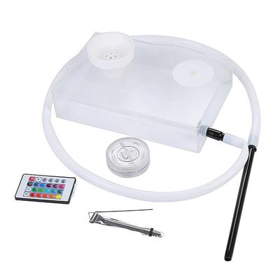 hookah爆款LED水烟壶书本便携水烟壶现货亚克力水烟壶