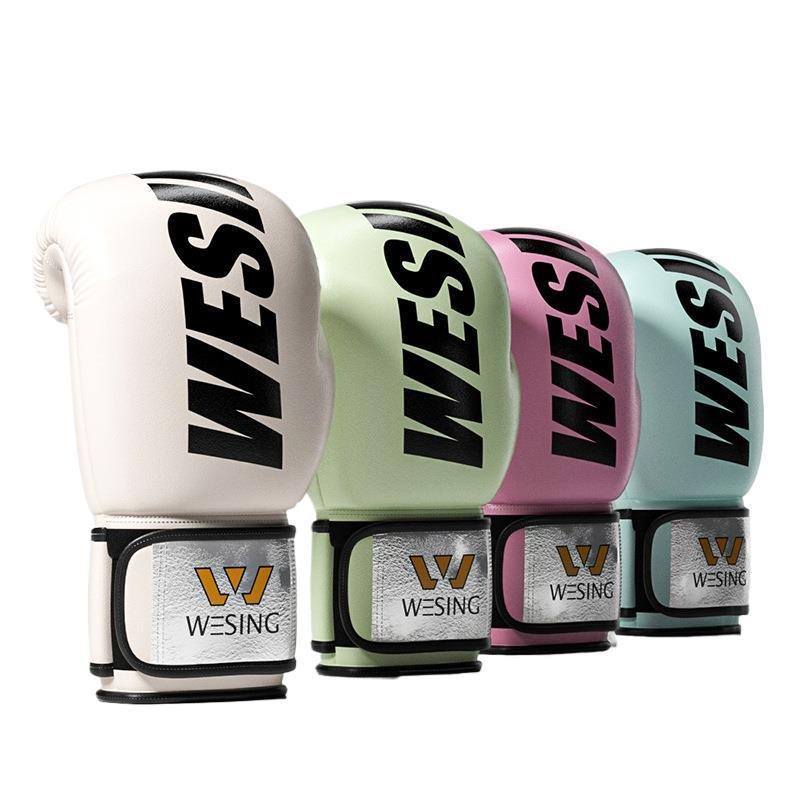 新款拳击手套格斗儿童成人散打搏击专业女泰拳手套男孩沙袋拳套