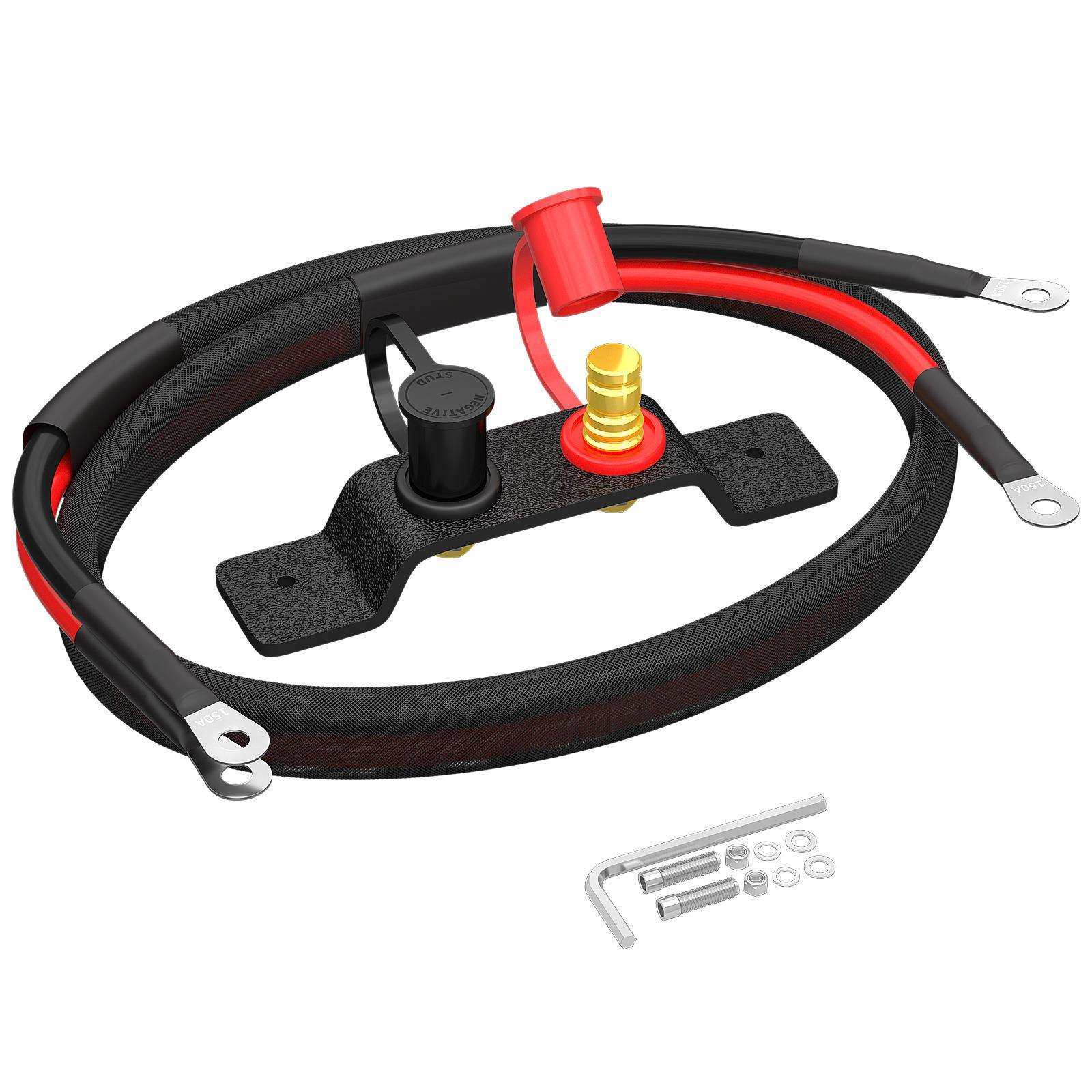 电池跳柱套件带电缆和安装支架电池充电柱电池端子套件,金属材料及制品,金属加工件/五金加工件,淘宝优惠券,粉丝福利购,淘宝优惠卷