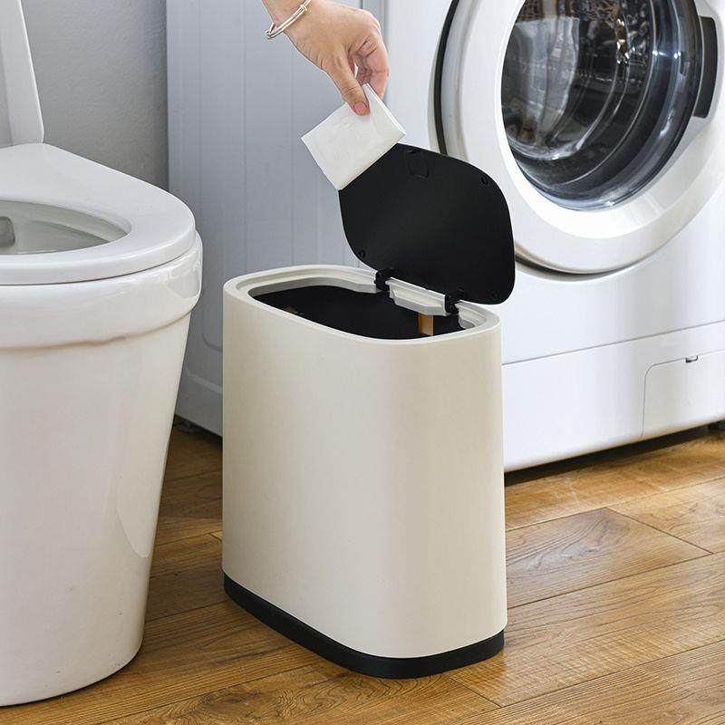 北欧垃圾桶带盖家用欧冠卧室网红厨房卫生间床边大号夹缝垃圾桶