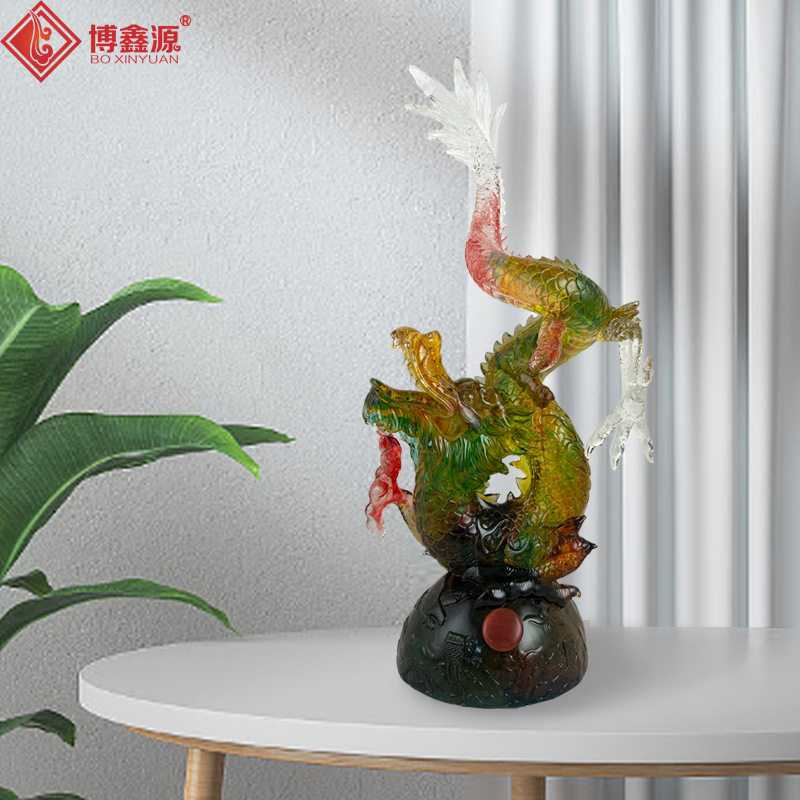 海鲜姿造装饰创意中式龙摆件盘装饰拼盘摆件海鲜刺身摆盘装饰高档