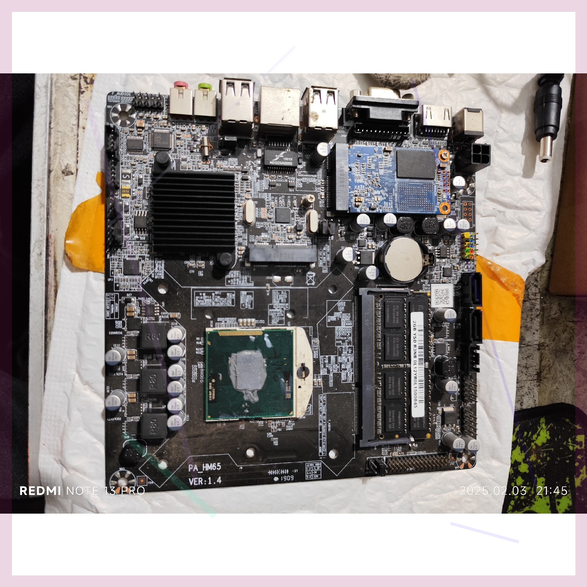 议价AllHM65主板i3二代cpu17*17有挡板