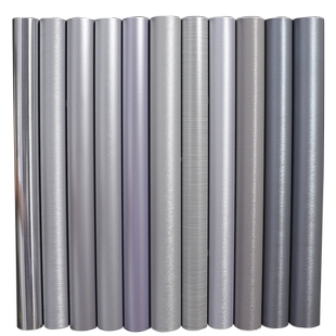 金属加厚拉丝贴膜银色不锈钢贴纸自粘冰箱洗衣机翻新装饰防水墙纸