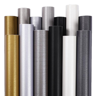 冰箱贴纸全贴仿金属不锈钢电梯门翻新改色贴膜亮面装饰遮丑贴