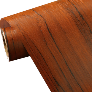 黄花梨复古贴纸装饰仿木纹茶几桌面旧桌子电视柜改色翻新防水自粘