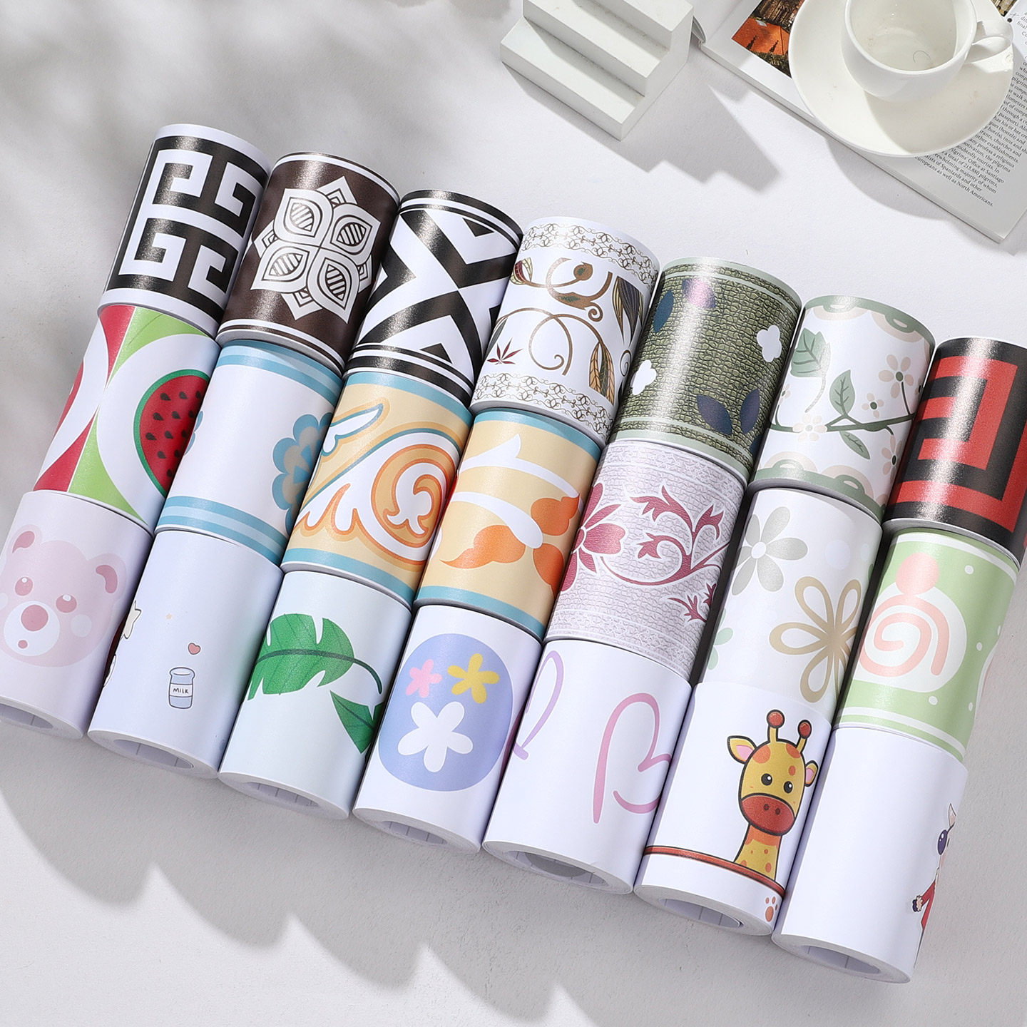 自粘瓷砖腰线装饰条厨房墙贴客厅墙裙贴条浴室踢脚线PVC防水贴纸,家居饰品,软装墙贴,淘宝优惠券,粉丝福利购,淘宝优惠卷