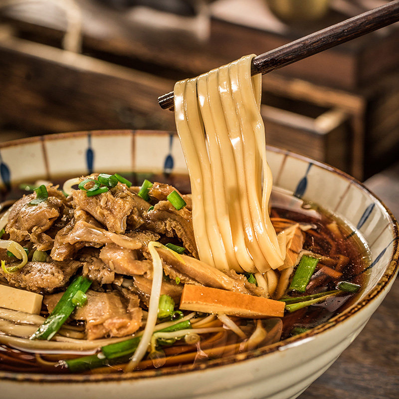 寿县小刀面安徽江苏镇江五河锅盖面阳春面早餐汤面手工面碱水面速