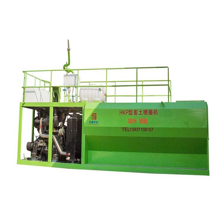 四川成都客土喷播机 边坡绿化设备 客土喷播机租赁生产商恒睿机械