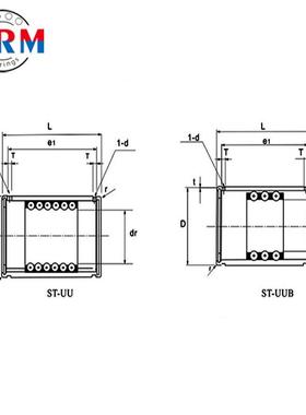 线动程轴承S T4S5UUT50直UU ST60UU 285ST80UU动程轴承