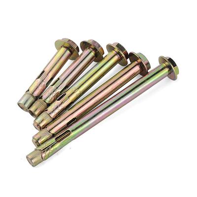 4镀彩六角内母膨胀拉爆78丝 锥外六角式级内爆内迫螺内置拉爆螺栓