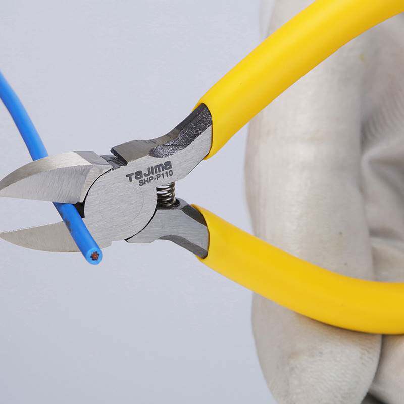 tajima/田岛弧面电子剪切钳斜口钳剪钳5寸迷你型电子钳工具钳