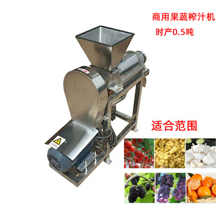 商用椰子榨汁机不锈钢食品饮料生产设备时产0.5吨各种果蔬榨汁机