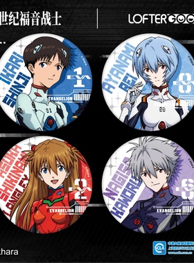 现货 LOFTER 新世纪福音战士EVA 徽章吧唧透卡相卡立牌摆件挂件