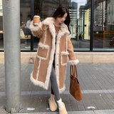 现货主推皮毛一体加厚长款191-K6352-P255-K378，女装皮草，浙宝210（原浙宝191）