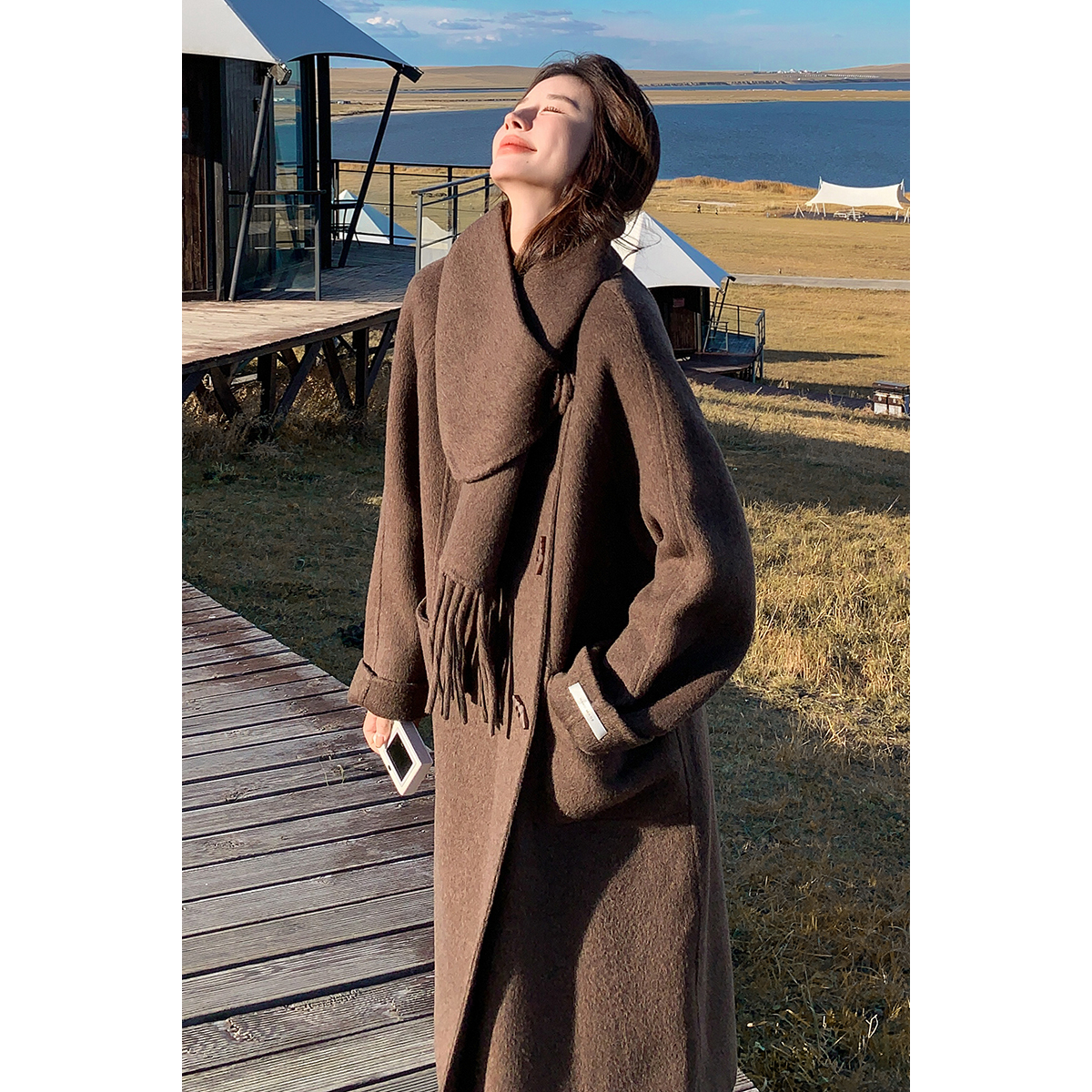 现货主推手工双面呢70毛羊毛大衣191-K6337-P265-K388，女装毛呢外套，浙宝210（原浙宝191）