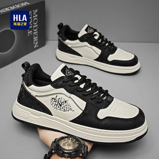 海澜之家鞋子男鞋2025新款冬季百搭潮鞋潮牌高级感男生增高平板鞋